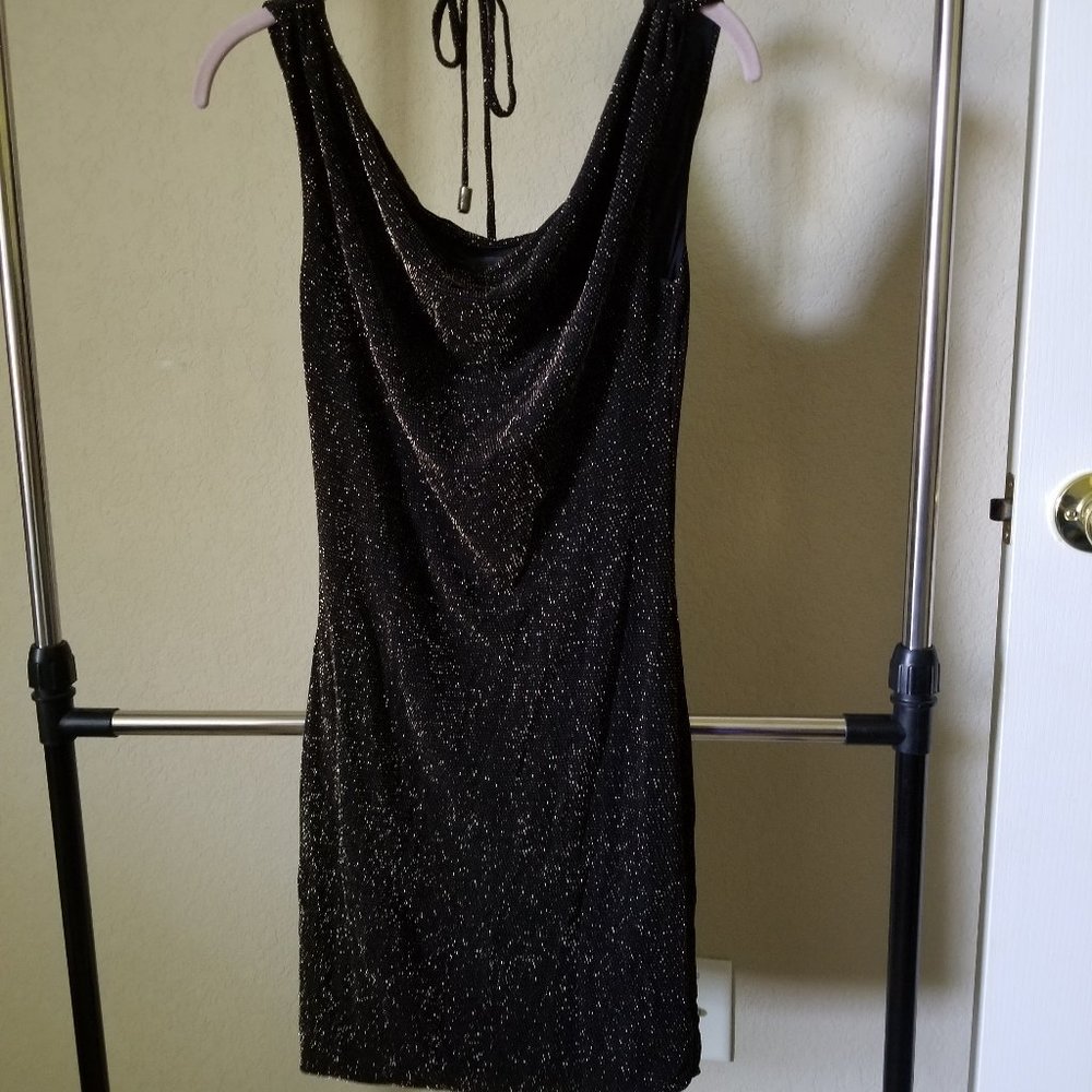 Rock & Republic Black and Gold Dress